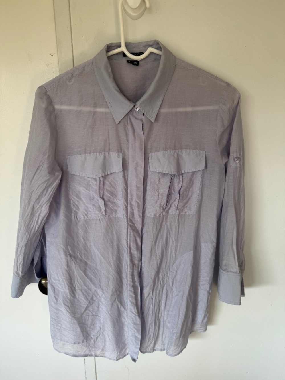 Vintage Theory Sheer Cotton Silk Cloud Shirt